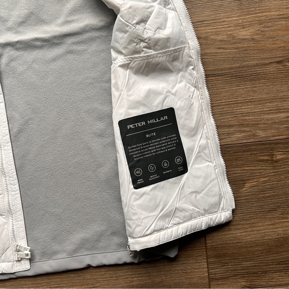Peter Millar | Crown Sport Men White Gale Grey Blitz Vest (Size Small) - Picture 13 of 16